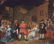 William Hogarth Scene from Tiggaroperan oil